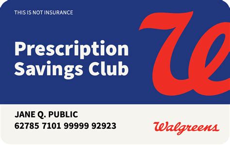 prescription savings card for Walgreens